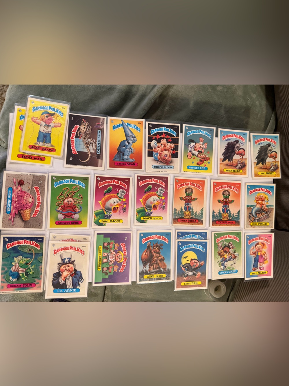 Vintage 1986 Garbage Pail Kids Series 3 Lot - 24 Cards